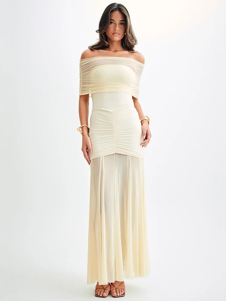 BEIGE MAXI DRESS