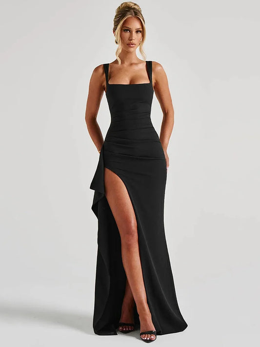MAXI DRESS SQUARE NECKLINE