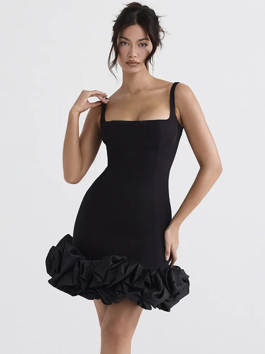 MINI SLEEVELESS BLACK DRESS