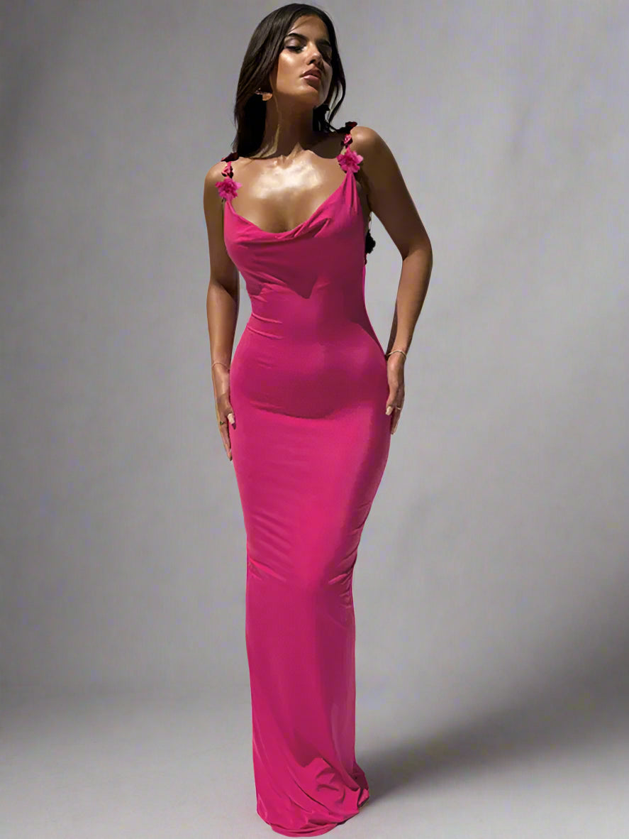 PINK MAXI DRESS FORMAL